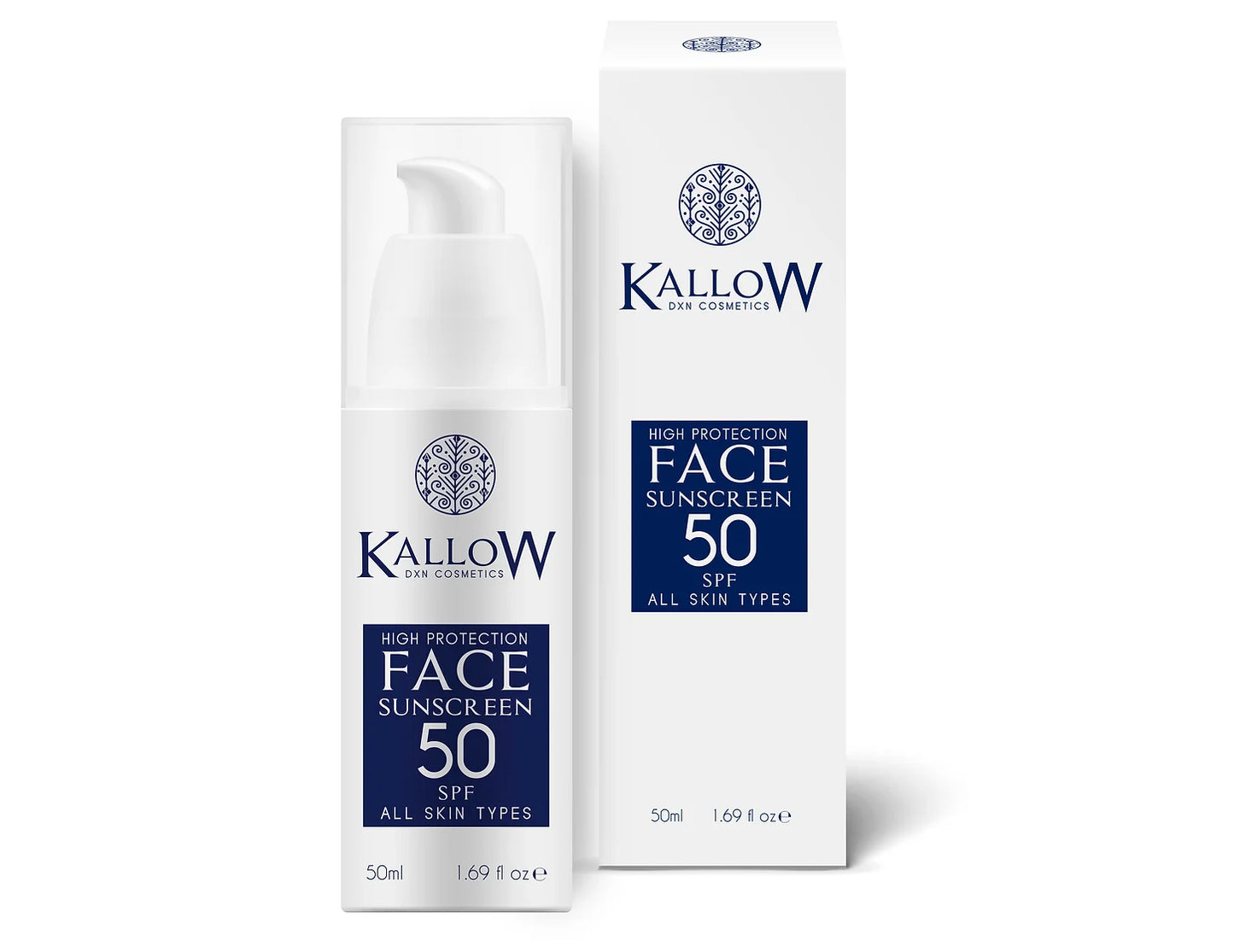 DXN Kallow – SPF 50+ Слънцезащитен крем за лице (33,75 euro)