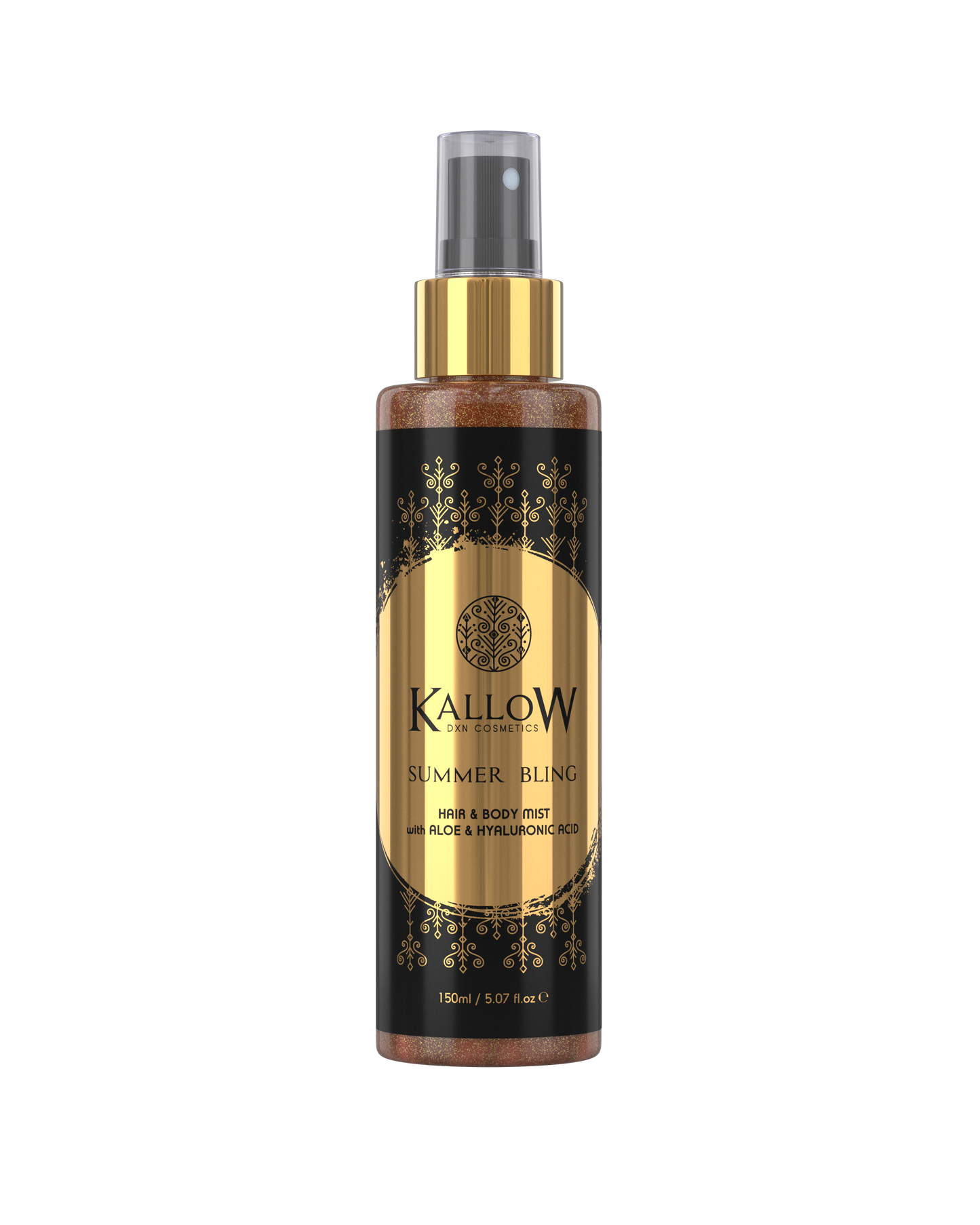 DXN Kallow – Summer Bling спрей за коса и тяло с алое и хиалуронова киселина бронзов блясък( 19.08 euro)