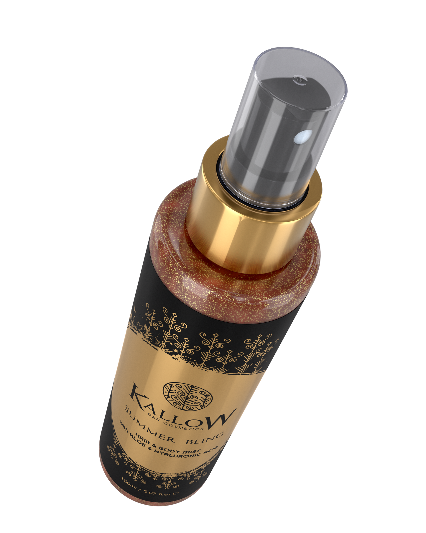 DXN Kallow – Summer Bling спрей за коса и тяло с алое и хиалуронова киселина бронзов блясък( 19.08 euro)